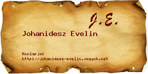 Johanidesz Evelin névjegykártya